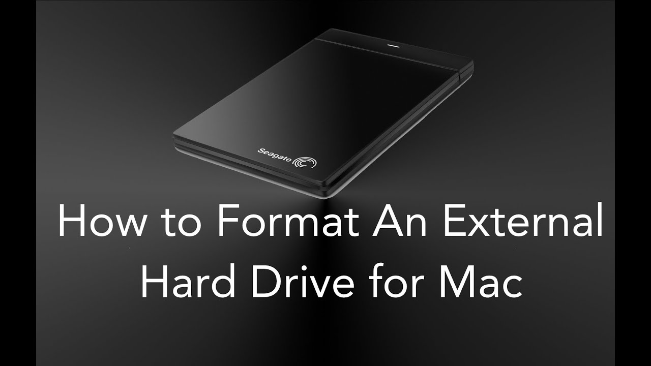 Format An External Hard Drive For Mac